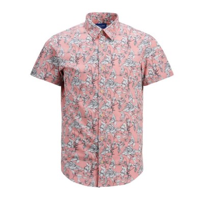 риза,с,къс,ръкав,мъжки,ризи,jack,&,jones,carlos,short,sleeve,shirt,rosette,(pink)