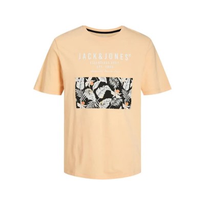 тениска,мъжки,тениски,jack,&,jones,chill,shape,short,sleeve,t,shirt,apricot,ice,(orange)
