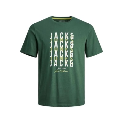 тениска,мъжки,тениски,jack,&,jones,delvin,short,sleeve,t,shirt,green,(dark,green)