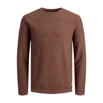 блуза,мъжки,пуловери,jack,&,jones,egustav,sweater,brown,(hawaiian,sunset)
