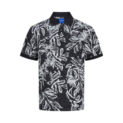 мъжки,блузи,с,яка,jack,&,jones,lafayette,aop,short,sleeve,polo,black