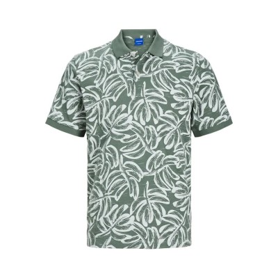 мъжки,блузи,с,яка,jack,&,jones,lafayette,aop,short,sleeve,polo,green,(laurel,wreath)