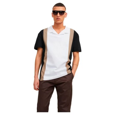 блуза,с,яка,мъжки,блузи,с,яка,jack,&,jones,retro,vertical,stripe,resort,short,sleeve,polo,white,(white)