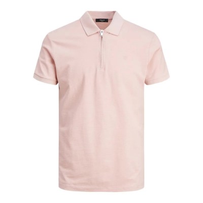 мъжки,блузи,с,яка,jack,&,jones,structure,short,sleeve,polo,pink,(light,rose)