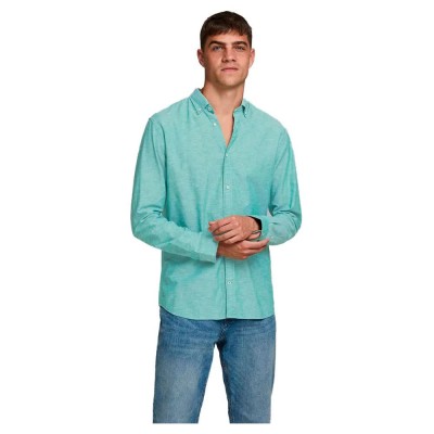 риза,с,дълъг,ръкав,мъжки,ризи,jack,&,jones,summer,long,sleeve,shirt,green,(verdant,green)