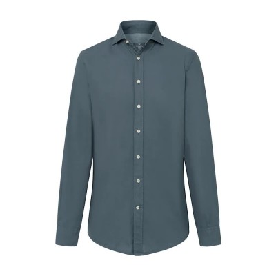риза,с,дълъг,ръкав,мъжки,ризи,hackett,garment,dye,delave,long,sleeve,shirt,blue