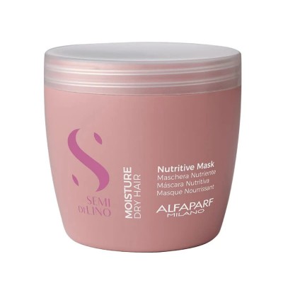 хигиена,коса,alfaparf,milano,semi,di,lino,moisture,nutririve,mask,hair,mask,500ml,pink,(white)