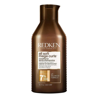 хигиена,коса,redken,all,soft,mega,curls,conditioner,300ml,golden,(white)