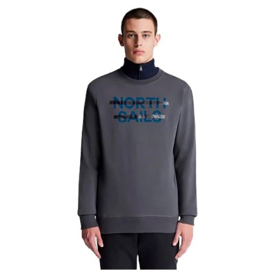 блуза,мъжки,пуловери,north,sails,organic,cotton,full,zip,sweatshirt,grey
