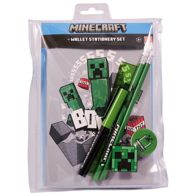 канцеларски,принадлежности,minecraft,wallet,(0616060,4480525),pencil,case,green,(multicolor)