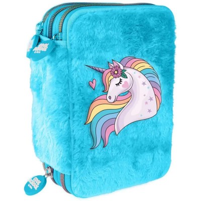 канцеларски,принадлежности,tinka,pegasus,(8,804505),triple,pocket,pencil,case,blue,(blue)