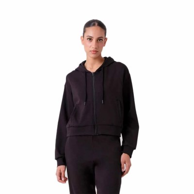 блуза,дамски,блузи,everlast,heavy,stretch,full,zip,sweatshirt,black,(black)
