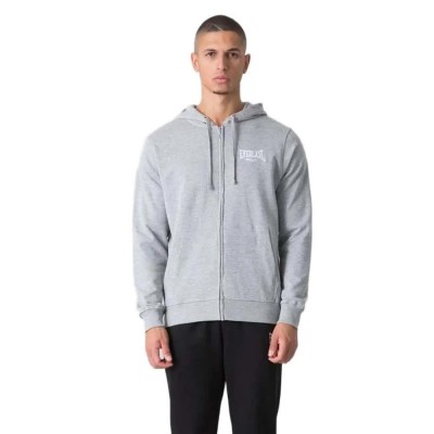 блуза,мъжки,пуловери,everlast,unbrushed,stretch,small,logo,full,zip,sweatshirt,grey,(grey,melange)