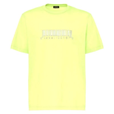 тениска,мъжки,тениски,diesel,just,slits,x85,short,sleeve,t,shirt,yellow