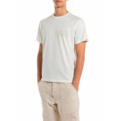 тениска,мъжки,тениски,replay,m3227,.000.23732p,t,shirt,natural,white,(white)