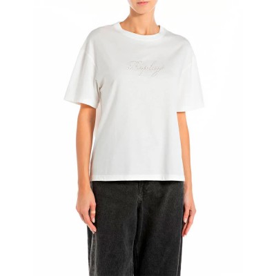 тениска,дамски,тениски,replay,w3089f.000.20994,t,shirt,off,white