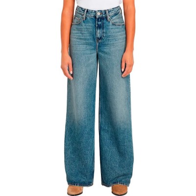 дънки,дамски,панталони,tommy,hilfiger,wide,leg,high,waist,jeans,blue