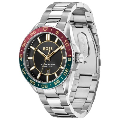 часовник,часовници,boss,runner,3h,44,mm,watch,silver,black,mineral,(silver)