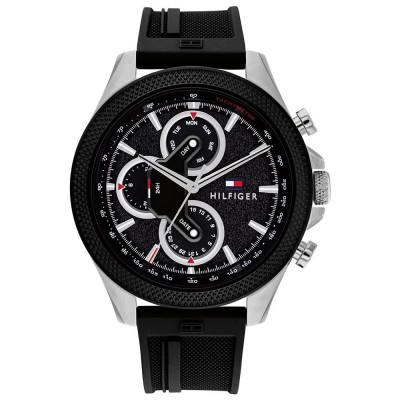 часовник,часовници,tommy,hilfiger,clark,46,mm,watch,silver