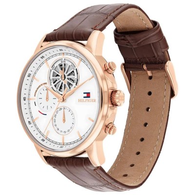 часовник,часовници,tommy,hilfiger,stewart,44,mm,watch,brown