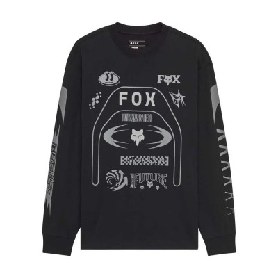 тениска,мъжки,тениски,дамски,тениски,fox,racing,image,cosmo,oversized,long,sleeve,t,shirt,black,(black)