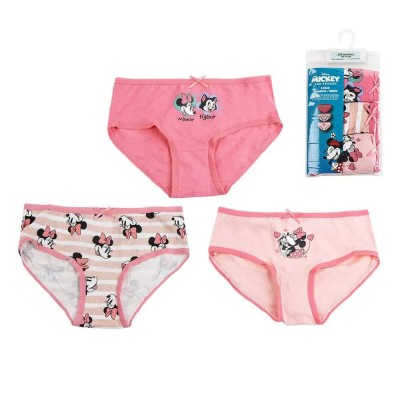 детско,бельо,disney,minnie,single,jersey,panties,3,units,pink,(multicolor)