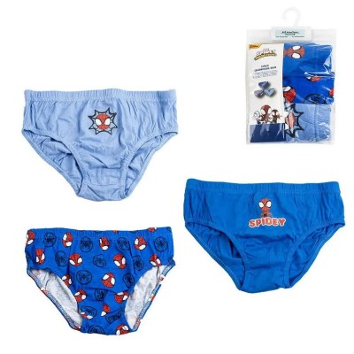 слипове,детско,бельо,spiderman,spidey,single,jersey,briefs,3,units,blue,(multicolor)