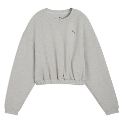 блуза,дамски,блузи,puma,cloudspun,sweatshirt,grey,(light,gray,heather)