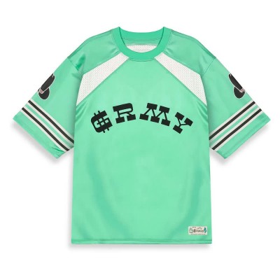футболна,фланелка,мъжки,тениски,grimey,lone,hand,mesh,football,short,sleeve,t,shirt,green,(green)