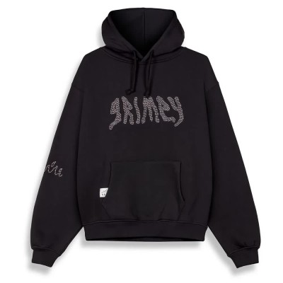 суичър,мъжки,пуловери,grimey,peace,within,rhinestuds,boxy,hoodie,black