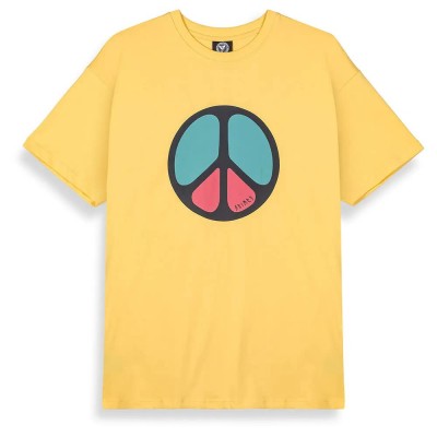 тениска,мъжки,тениски,grimey,peace,within,the,no,justice,short,sleeve,t,shirt,yellow,(yellow)