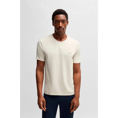 тениска,мъжки,тениски,boss,mix&match,r,10259900,short,sleeve,t,shirt,open,white,(beige)