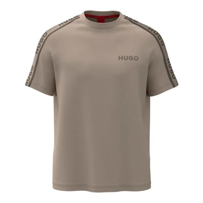 тениска,мъжки,тениски,hugo,liam,10271461,01,short,sleeve,t,shirt,beige,(light,beige)