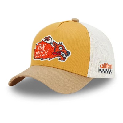 шапка,всички,шапки,von,dutch,wild,5,cap,yellow,(yellow,beige,white)