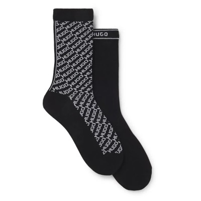 чорапи,дамски,чорапи,hugo,slantmono,socks,2,pairs,black,(black)