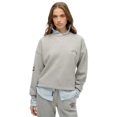 блуза,дамски,блузи,superdry,athletic,relaxed,fit,sweatshirt,grey,marl,(grey)