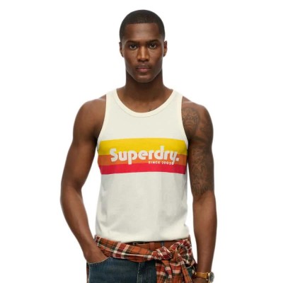 тениска,мъжки,тениски,superdry,cali,stripe,logo,sleeveless,t,shirt,beige,(ecru)