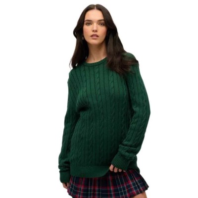 блуза,дамски,пуловери,дамски,плетени,дрехи,superdry,classic,sweater,green