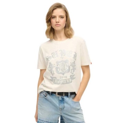тениска,дамски,тениски,superdry,embellish,varsity,relaxed,short,sleeve,t,shirt,cream,(beige)