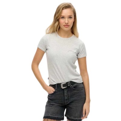 тениска,дамски,тениски,superdry,essential,logo,short,sleeve,t,shirt,glacier,grey,marl,(grey)