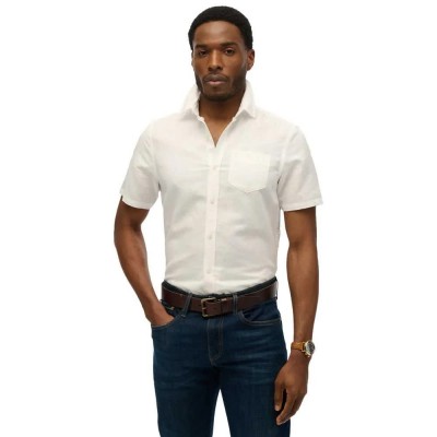 риза,с,къс,ръкав,дамски,ризи,мъжки,ризи,superdry,m4011006a,short,sleeve,shirt,white,(optic)