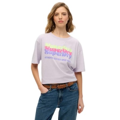тениска,дамски,тениски,superdry,neon,rainbow,oversized,short,sleeve,t,shirt,purple,(soft,purple)