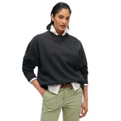 блуза,дамски,блузи,superdry,studios,sweatshirt,washed,black,(black)