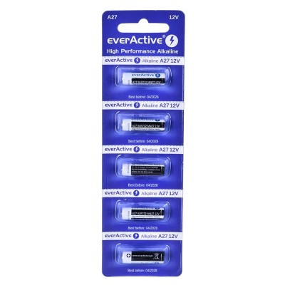батерии,everactive,27a,12v,alkaline,battery,5,units,clear,(grey)