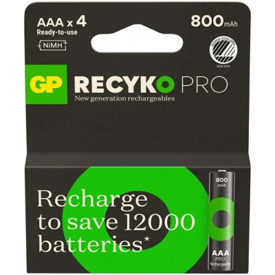 батерии,gp,batteries,recyko,professional,nimh,aaa,rechargeable,battery,silver,(clear)