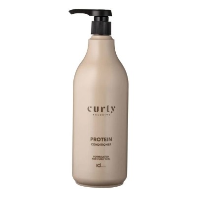 хигиена,коса,id,hair,curly,xclusive,protein,conditioner,shampoo,1000ml,clear,(white)