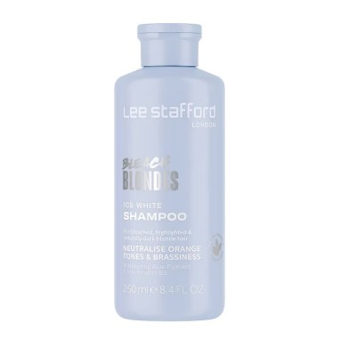 хигиена,коса,lee,stafford,bleach,blondes,ice,white,toning,shampoo,250ml,clear,(white)