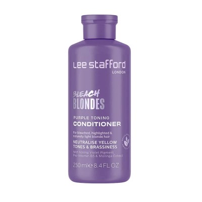 хигиена,коса,lee,stafford,bleach,blondes,purple,toning,hair,conditioner,250ml,white,(purple)