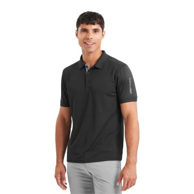 мъжки,блузи,с,яка,calvin,klein,golf,club,short,sleeve,polo,black