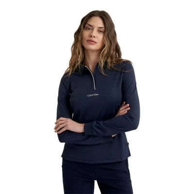 дамски,блузи,с,яка,calvin,klein,golf,mila,long,sleeve,polo,navy,(blue)